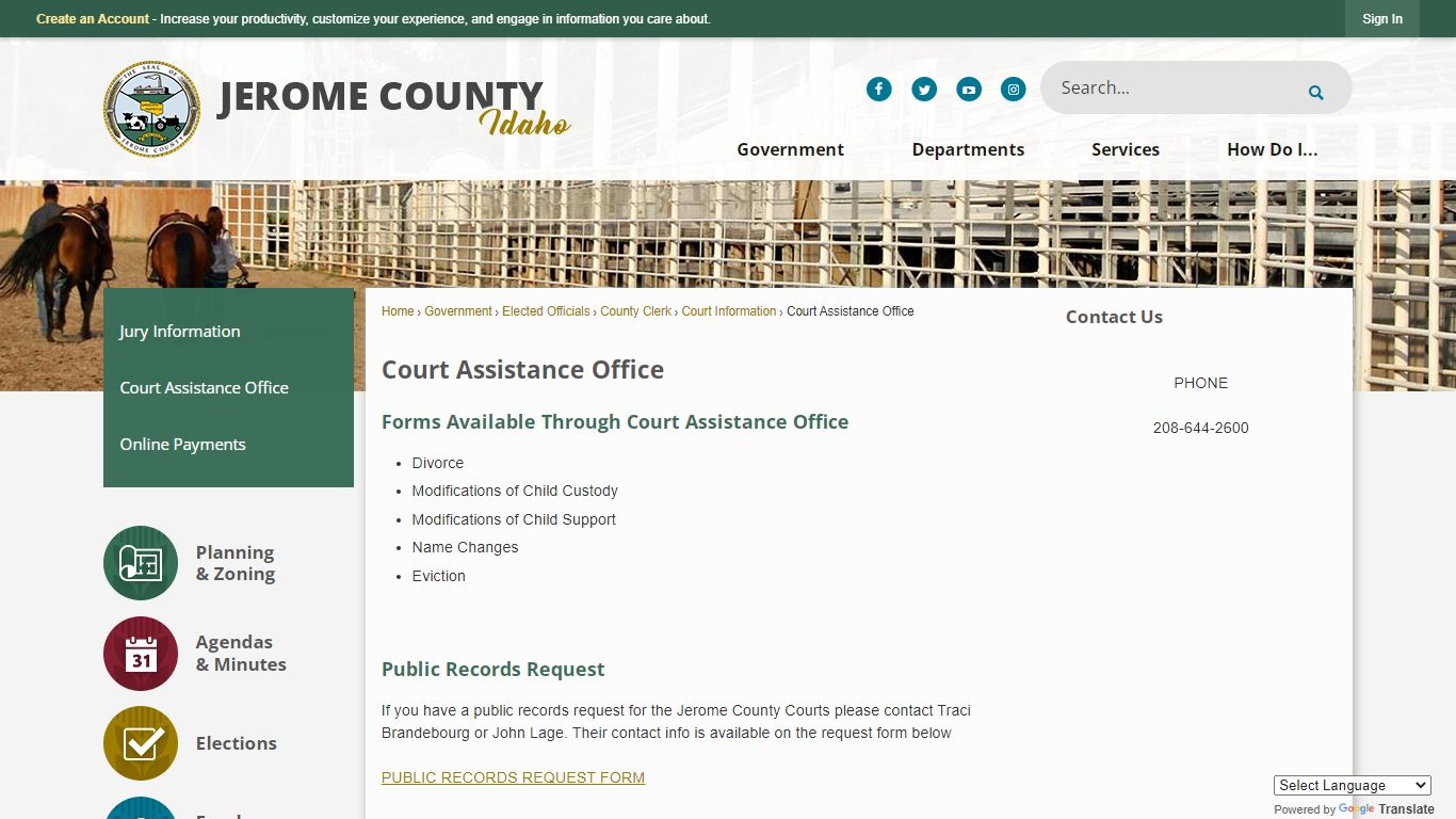 Court Assistance Office | Jerome County, ID